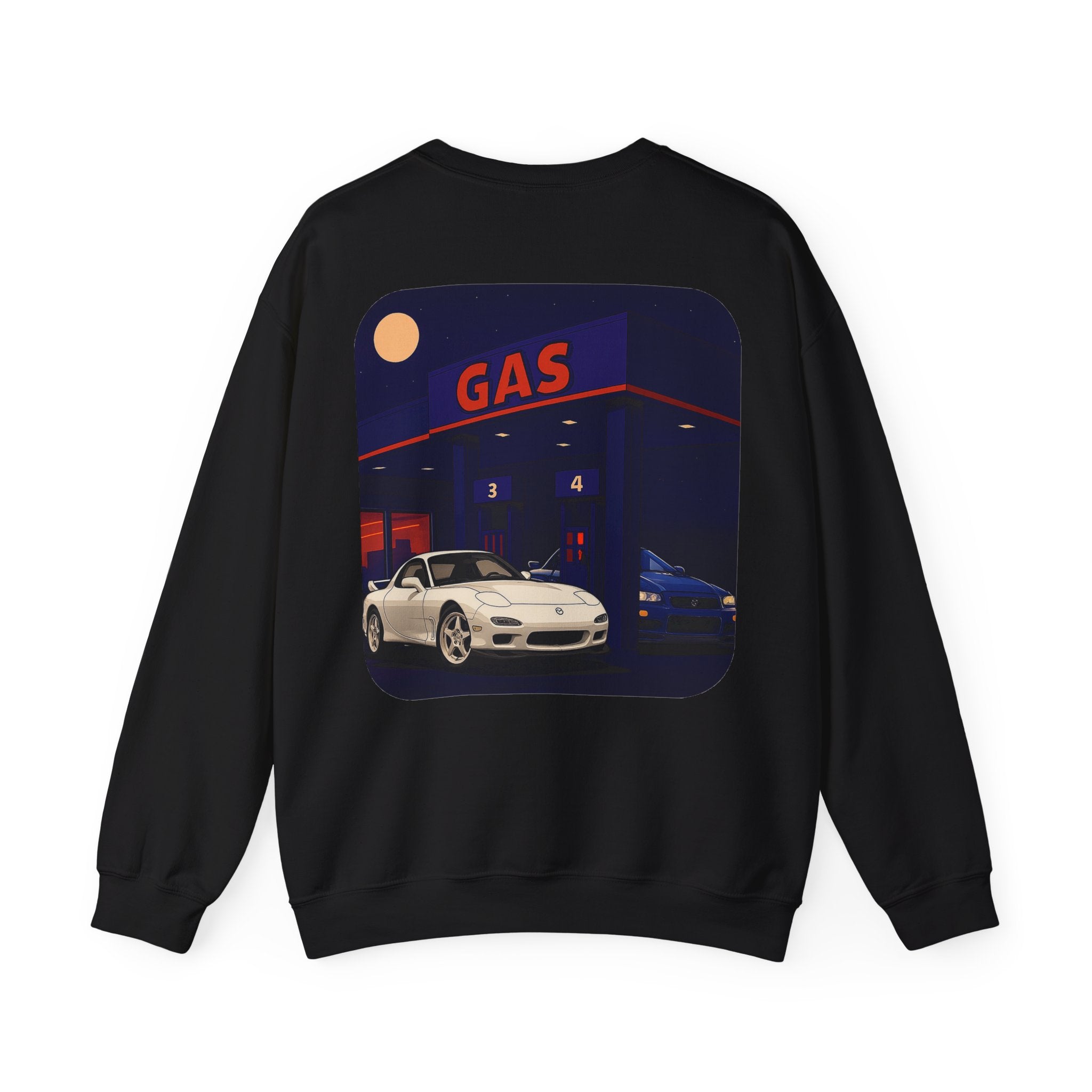 Midnight Gas Station, Unisex Crewneck