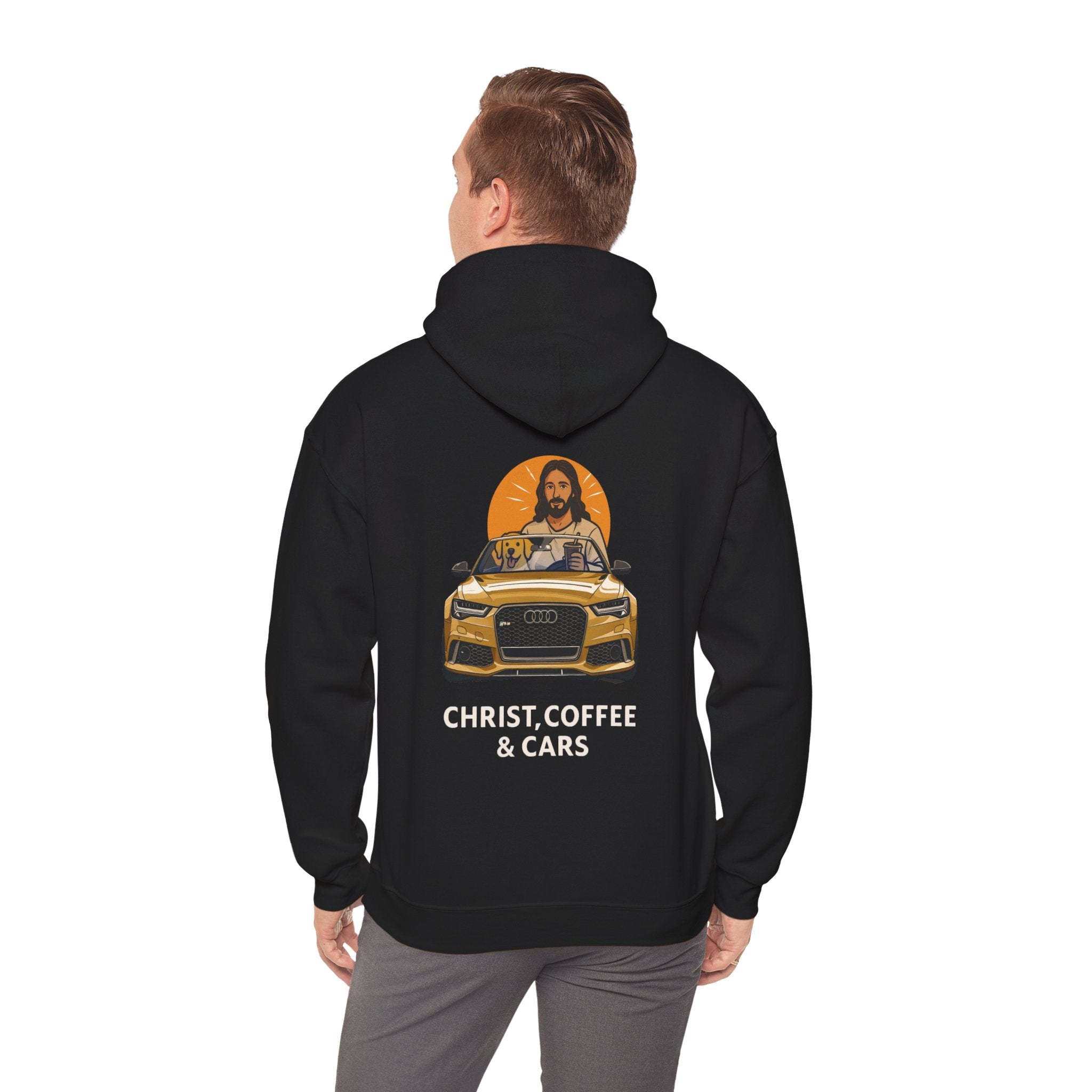 Christ, Coffee and Cars, Unisex Hoodie