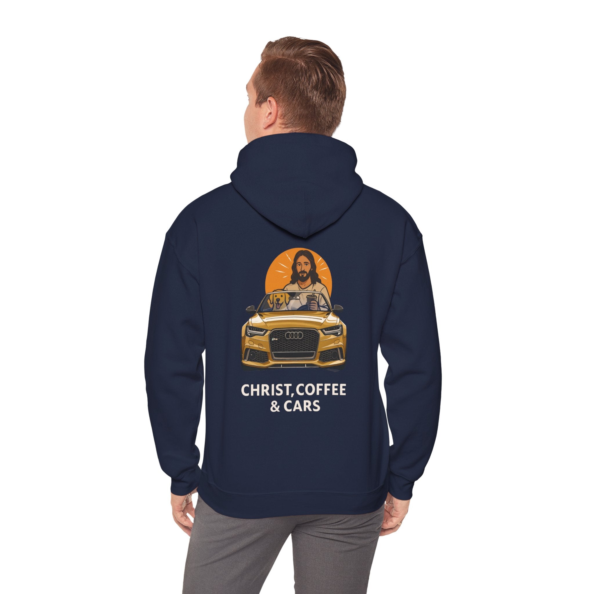 Christ, Coffee and Cars, Unisex Hoodie