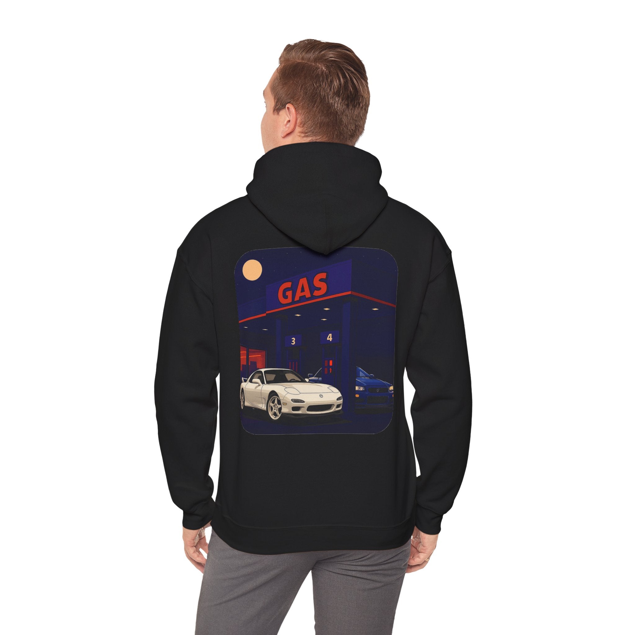 Midnight Gas Station, Unisex Hoodie