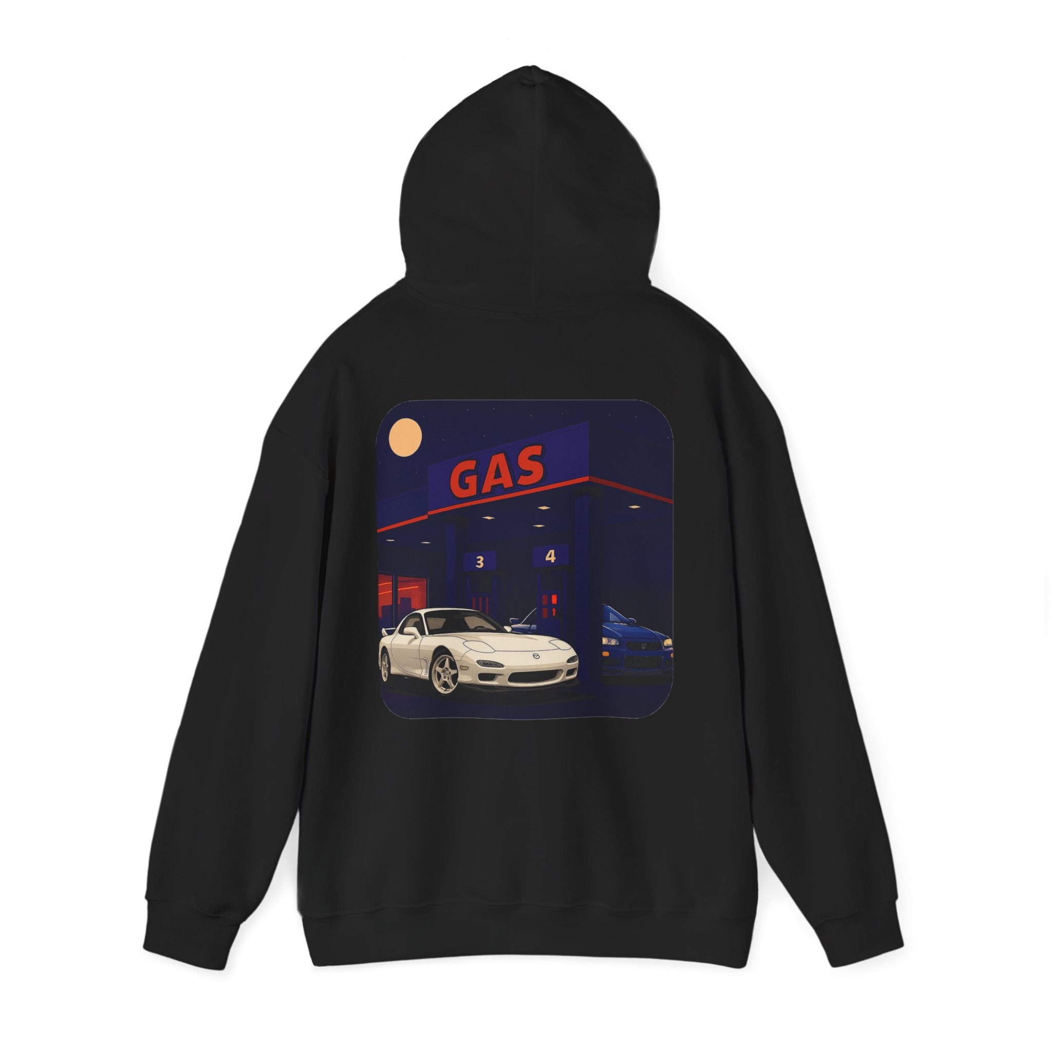 Midnight Gas Station, Unisex Hoodie