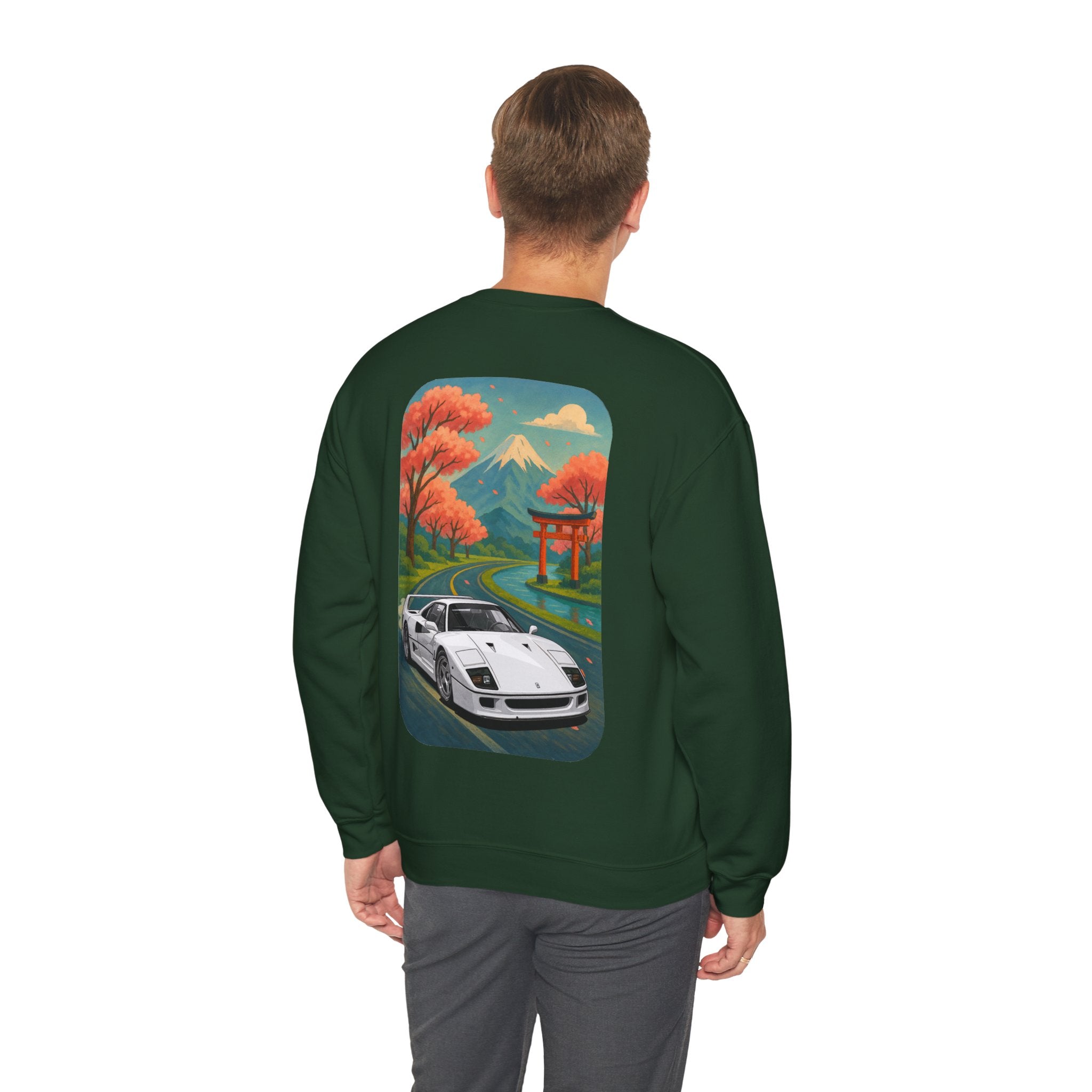 Japanese white F-40, Unisex Crewneck