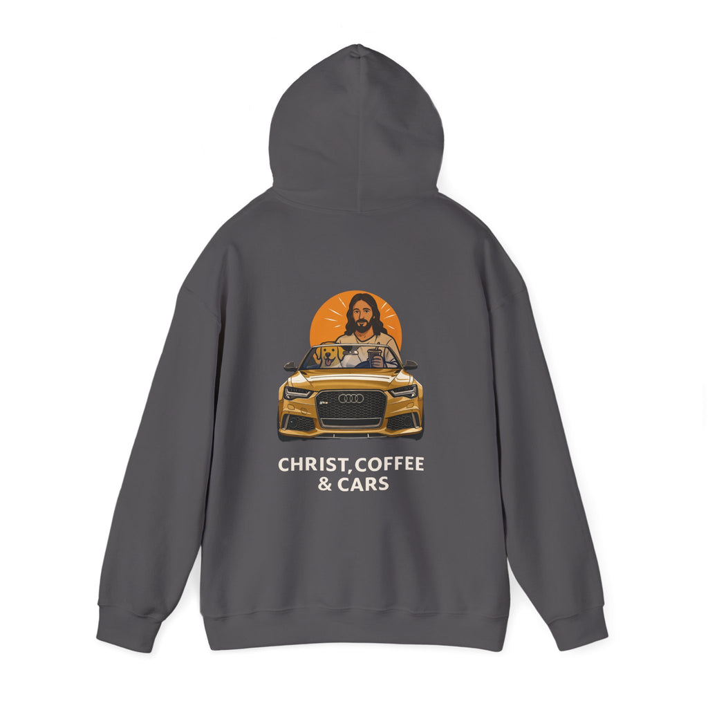 Christ, Coffee and Cars, Unisex Hoodie