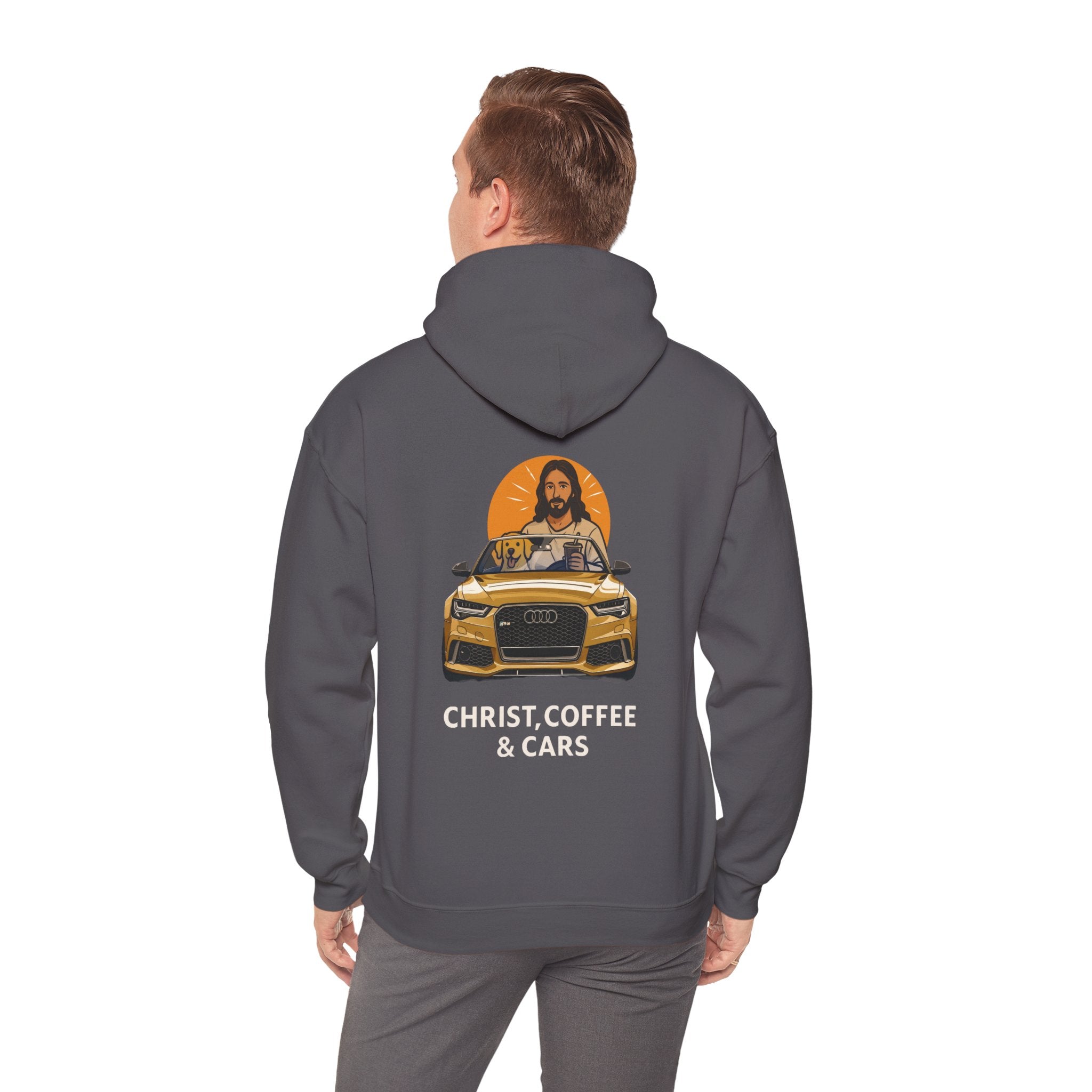 Christ, Coffee and Cars, Unisex Hoodie