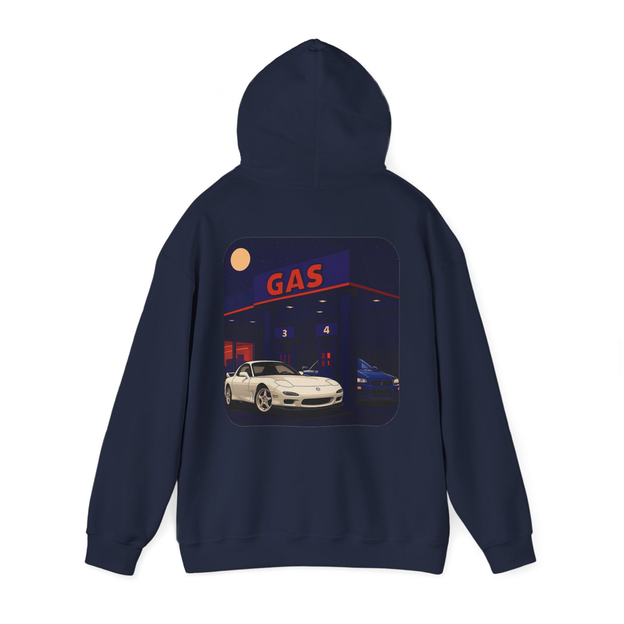 Midnight Gas Station, Unisex Hoodie