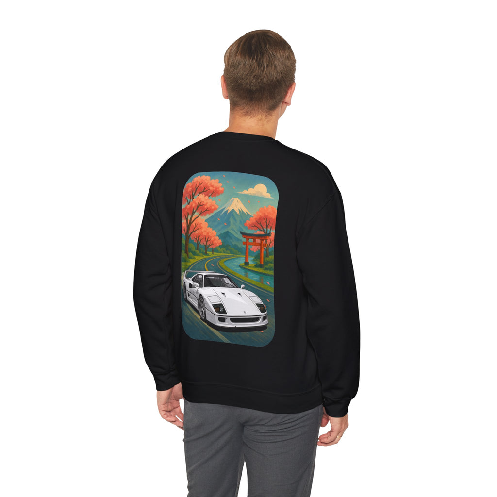 Japanese white F-40, Unisex Crewneck
