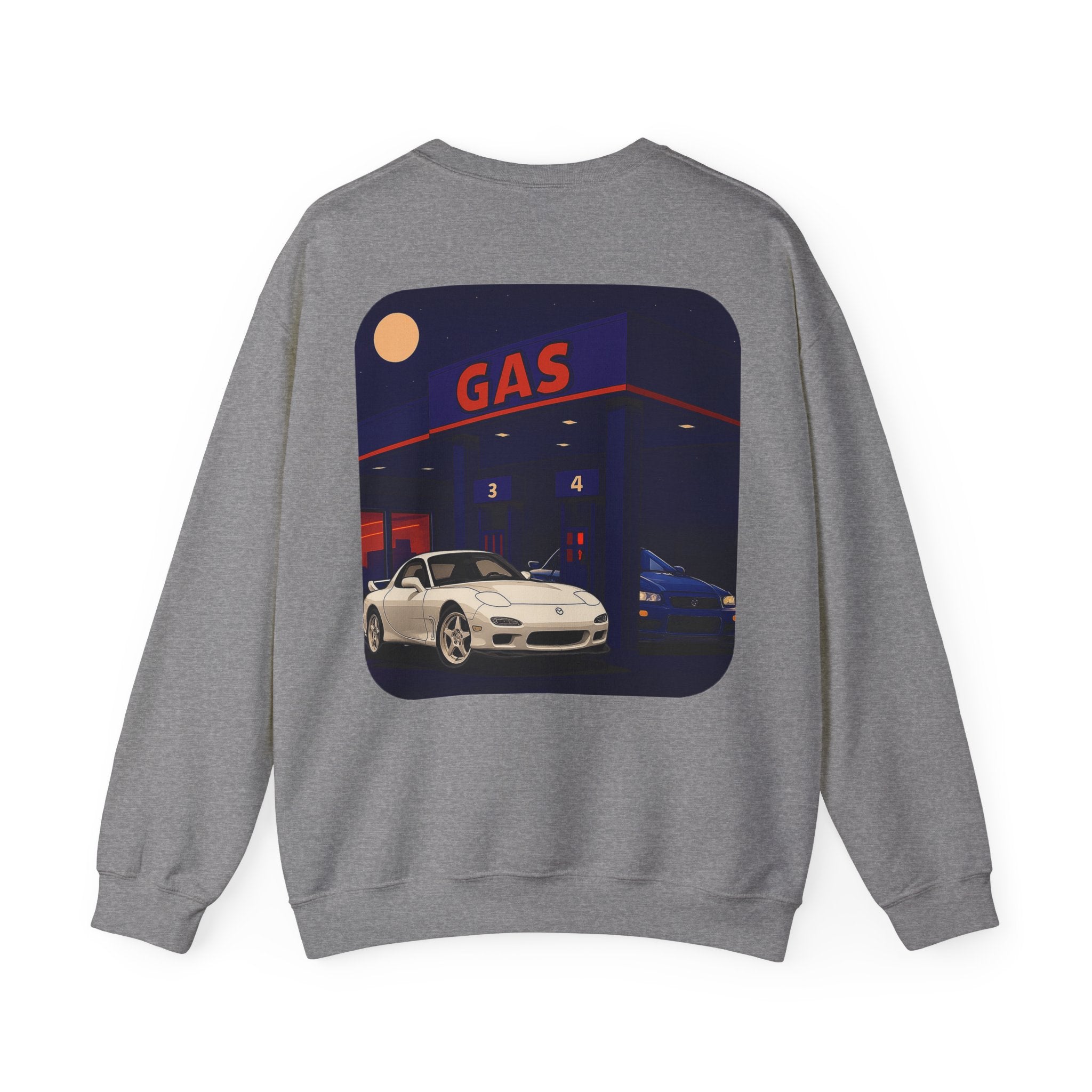 Midnight Gas Station, Unisex Crewneck