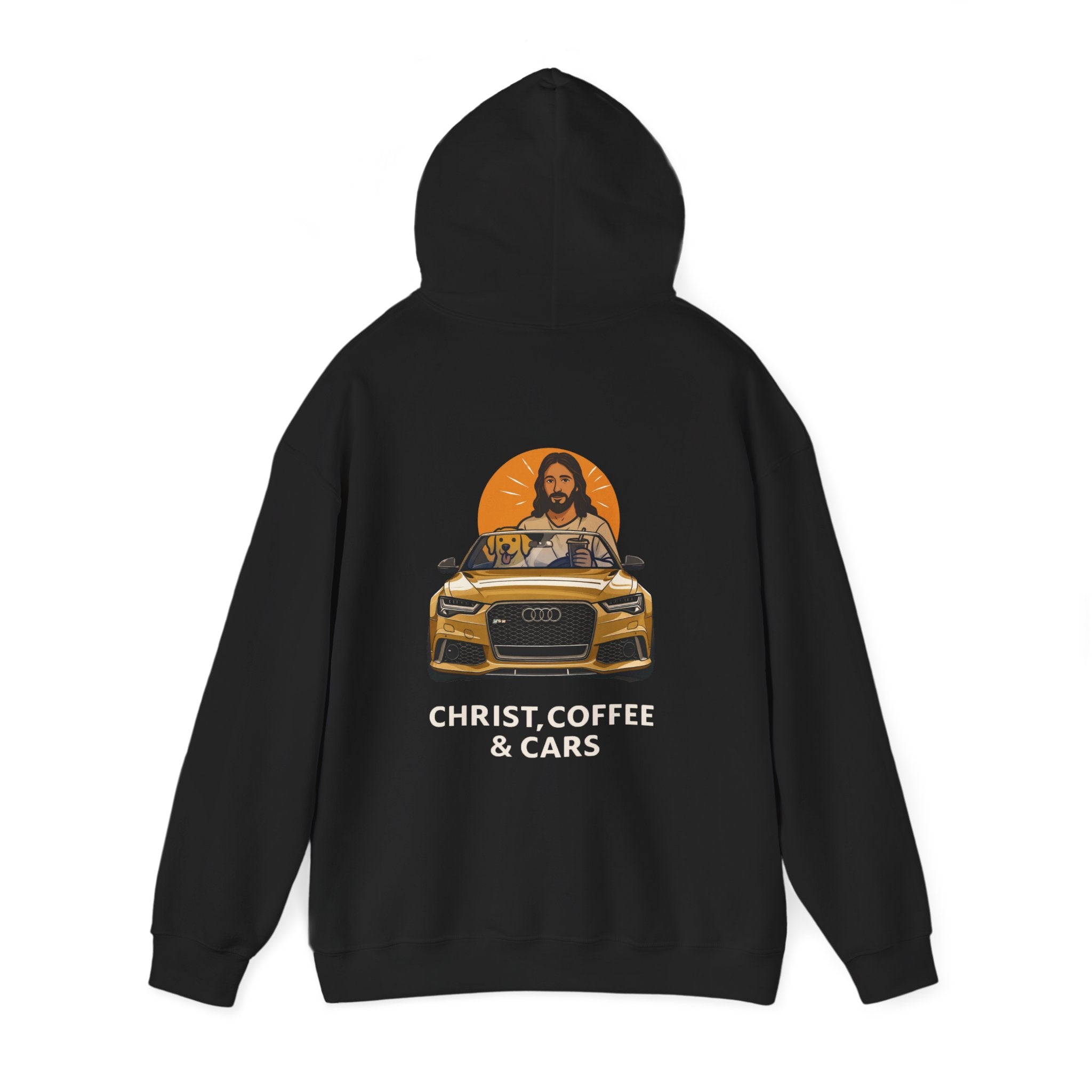 Christ, Coffee and Cars, Unisex Hoodie