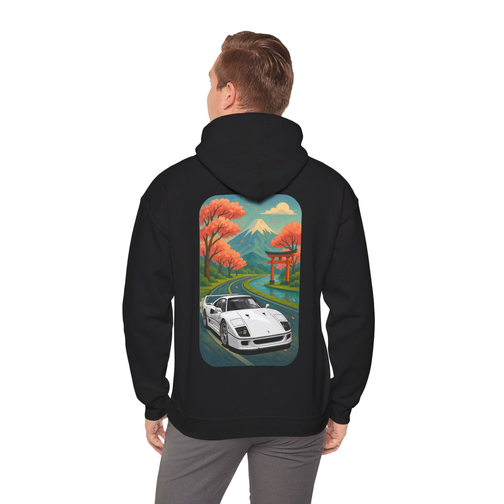 Japanese white F-40, Unisex Hoodie