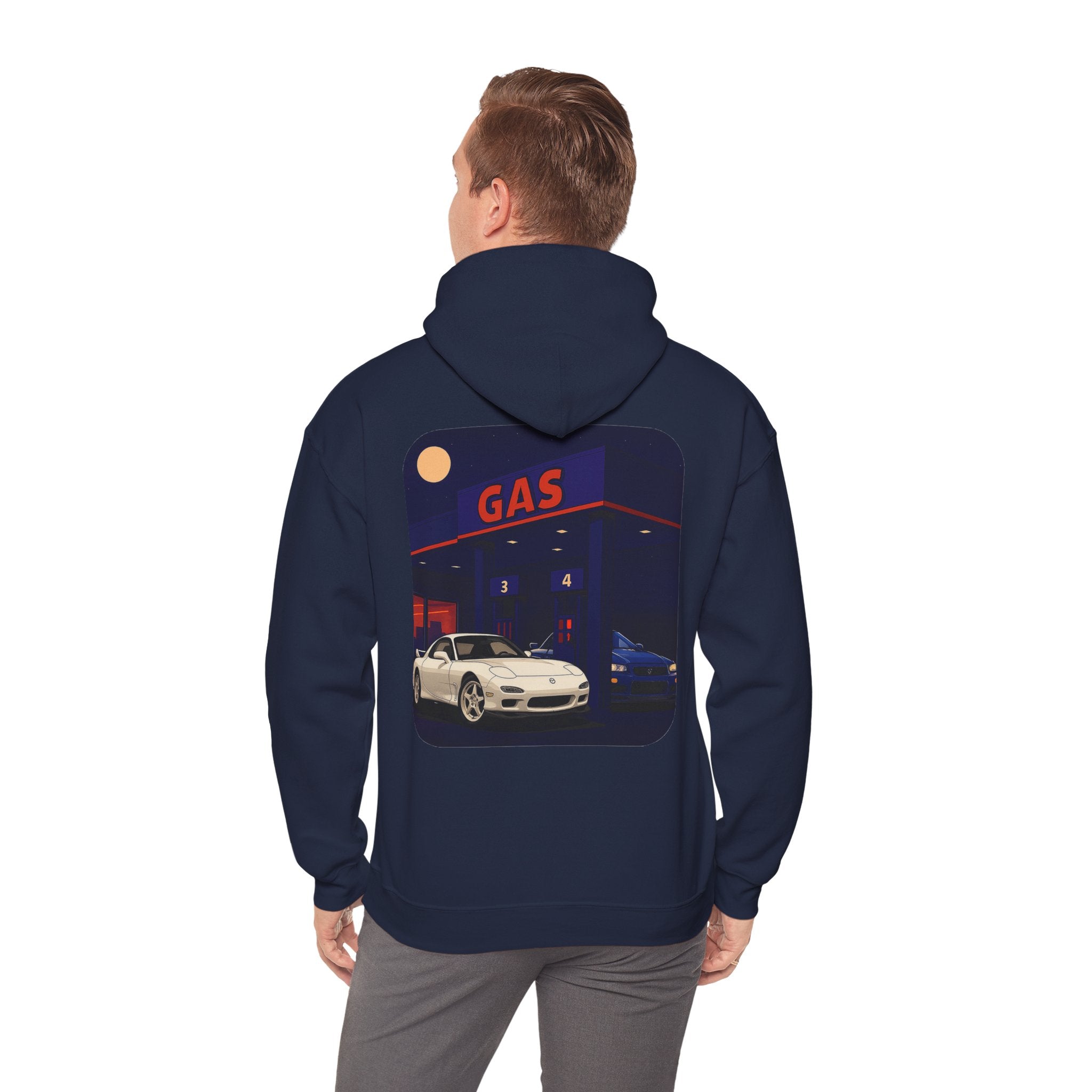 Midnight Gas Station, Unisex Hoodie