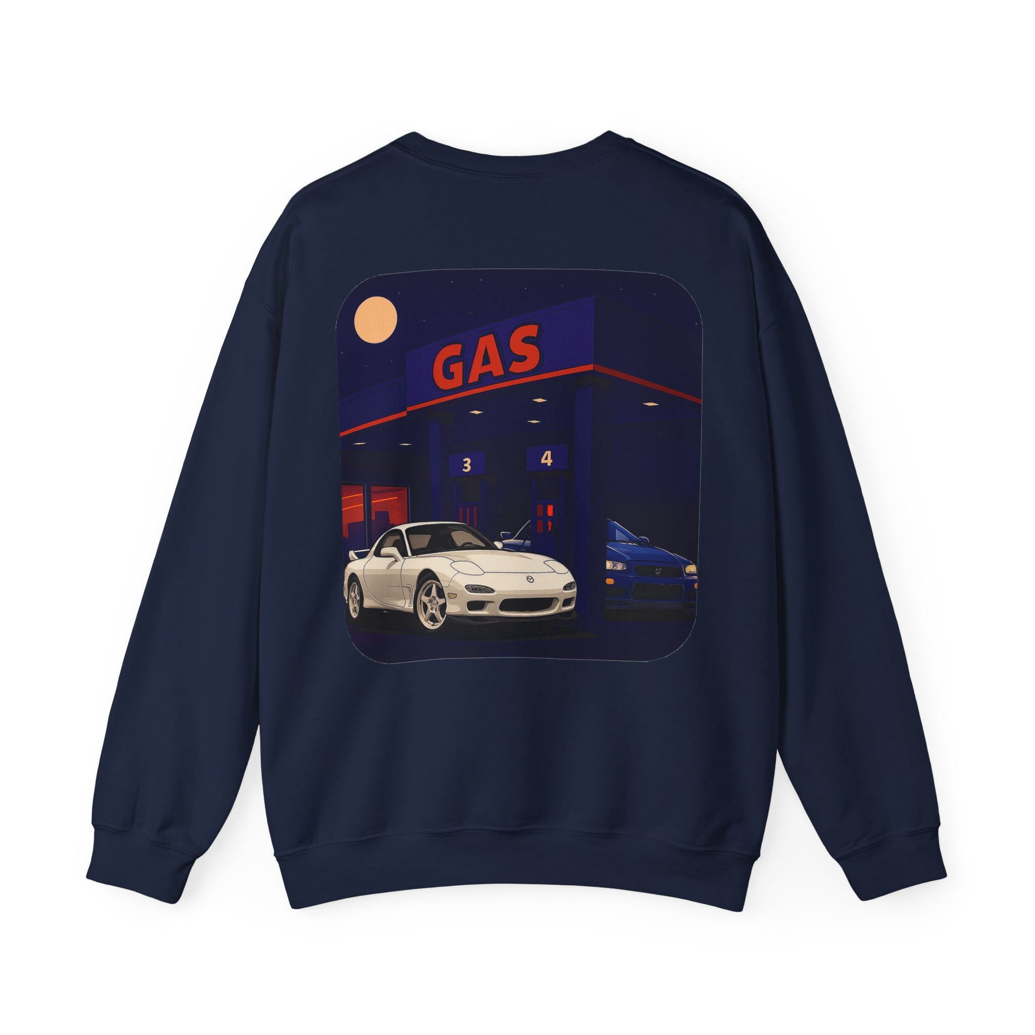 Midnight Gas Station, Unisex Crewneck