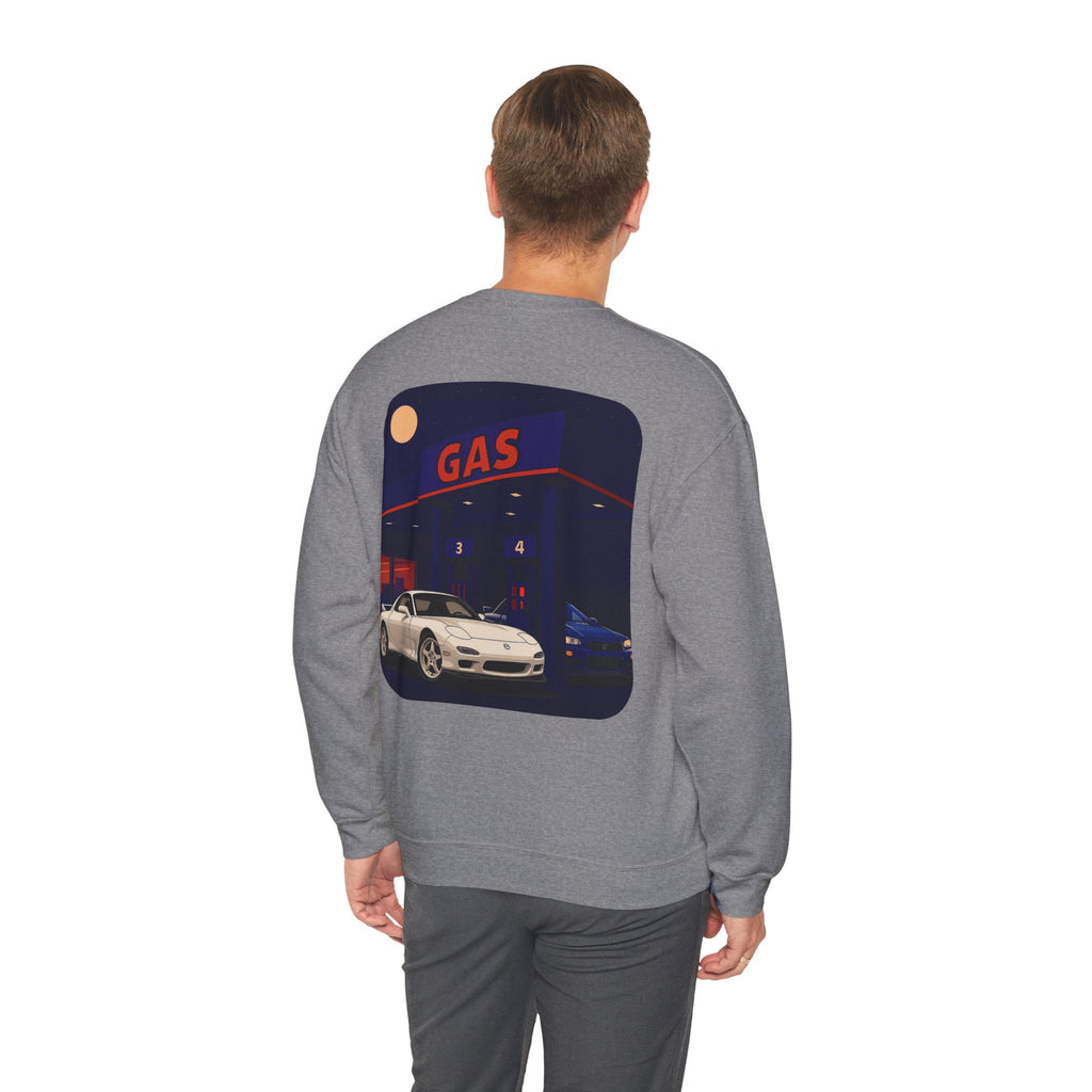 Midnight Gas Station, Unisex Crewneck