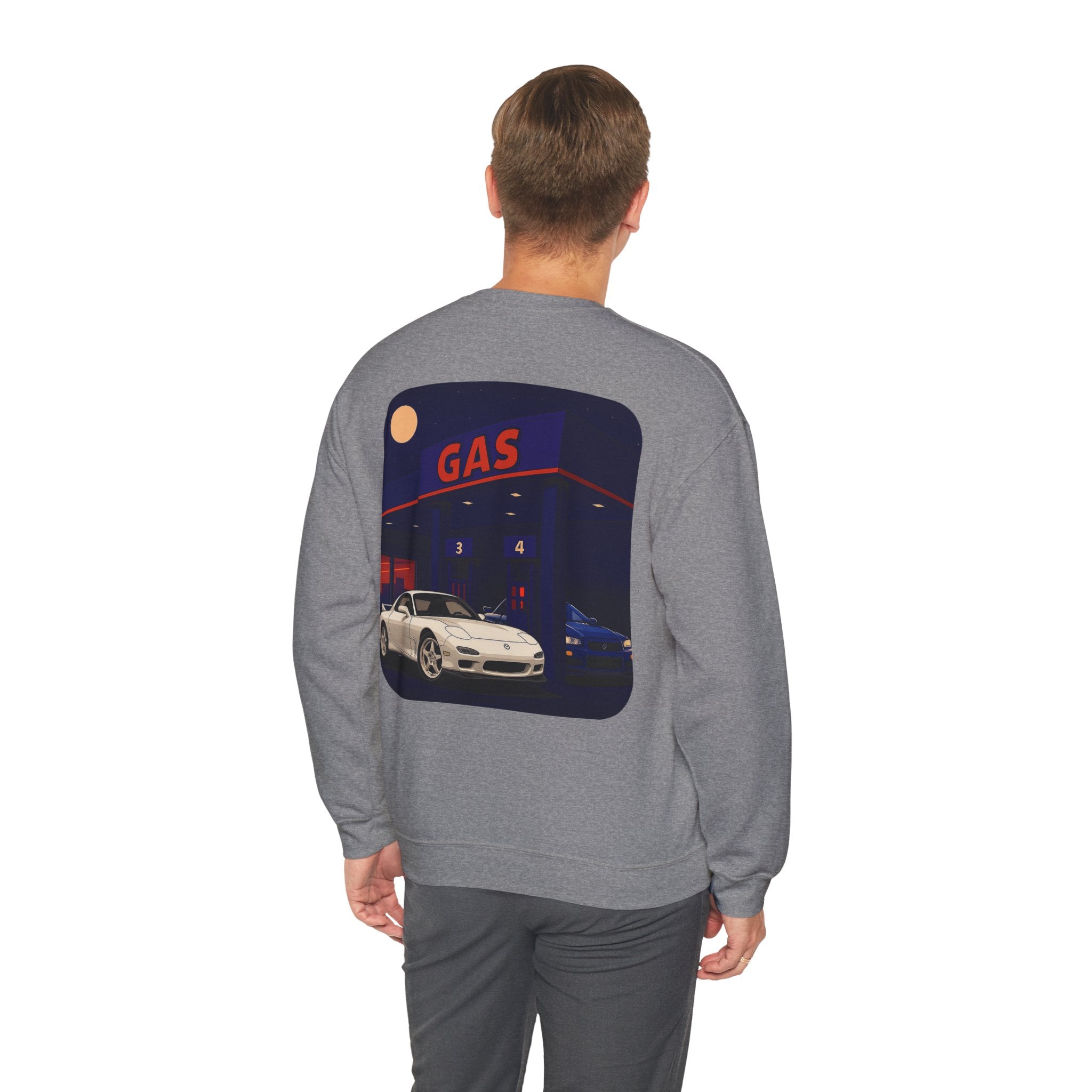 Midnight Gas Station, Unisex Crewneck